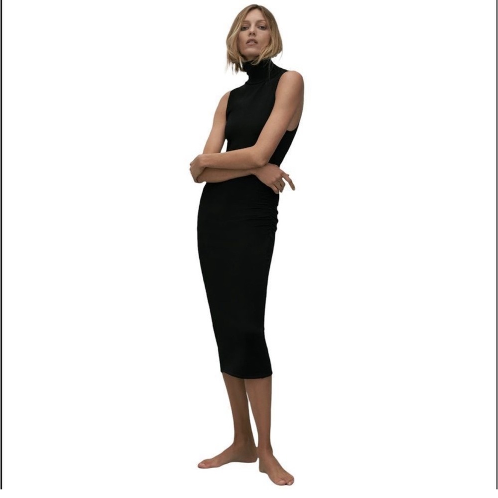Zara Black Midi Dress